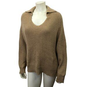 VINCE‎ CAMUTO $99 COLLARED V-NECK SWEATER SM NWT
